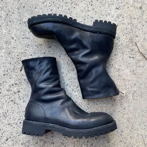 Guidi Midnight Black Leather Boots